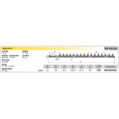 Cuchilla inferior ALPINA TS 25 cortasetos 001342 | Newgardenstore.eu