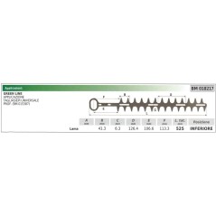 Cuchilla inferior GREEN LINE cortasetos universal 018217 | Newgardenstore.eu