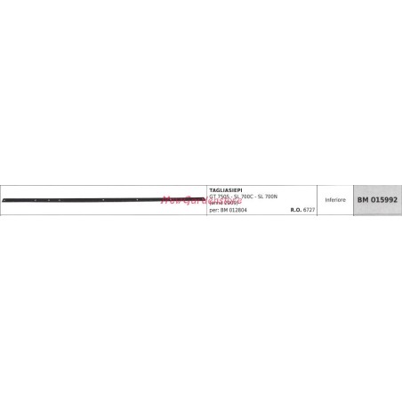 Lower blade GREENLINE hedge trimmer GT 750S SL 700C 015992 | Newgardenstore.eu