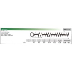 Lame inférieure / supérieure Taille-haie GREEN LINE DG26 016863 1 lame