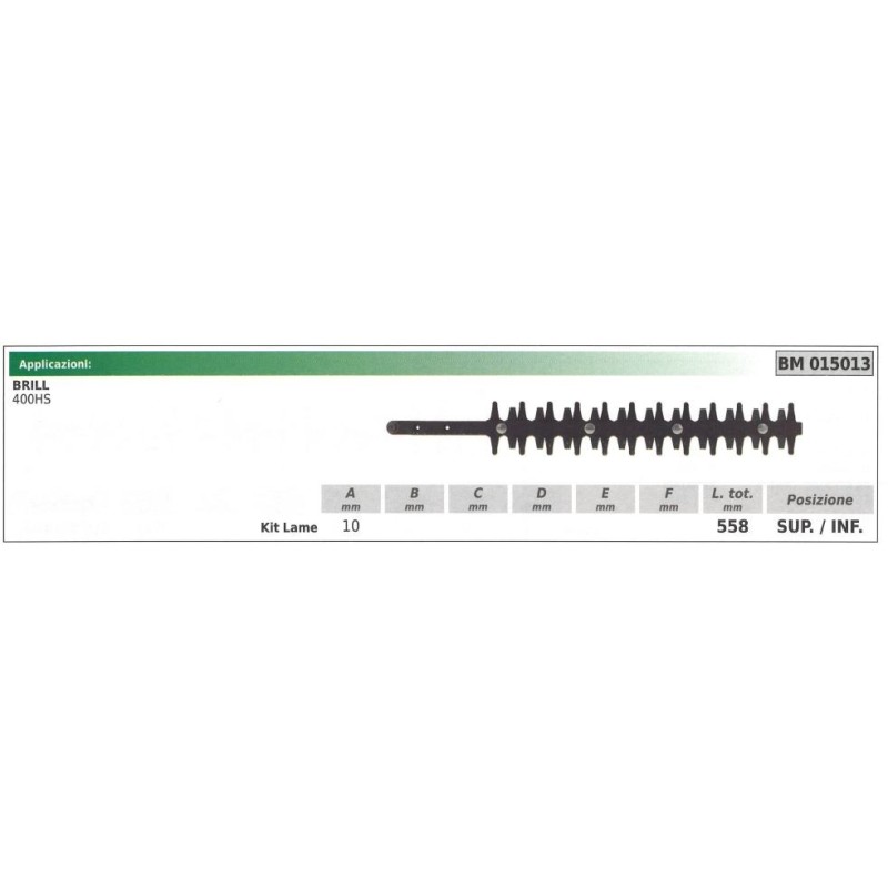 Unter-/Obermesser BRILL Heckenschere 400HS 015013