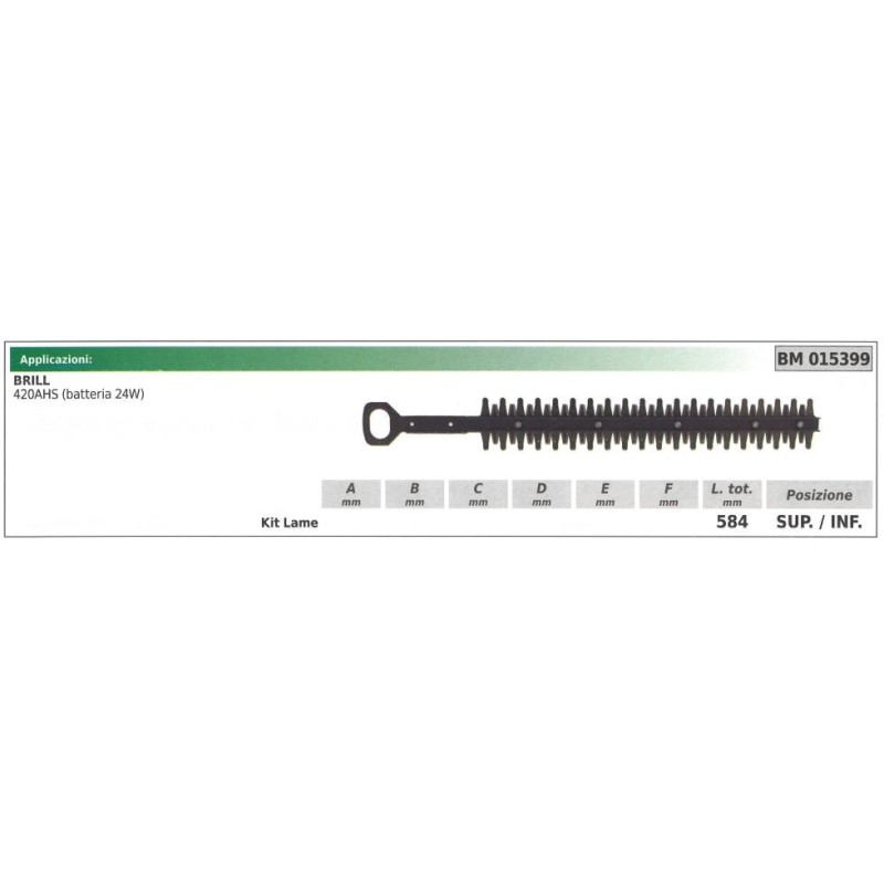 Unter-/Obermesser BRILL Heckenschere 420AHS 015399