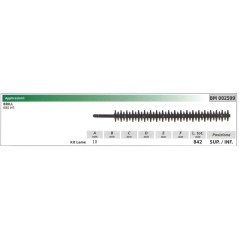 Lower/upper blade BRILL hedge trimmer 680HS 002599