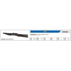 ISEKI Rasenmäher Mähmesser SG13 SG15 SG17 R301661 | Newgardenstore.eu