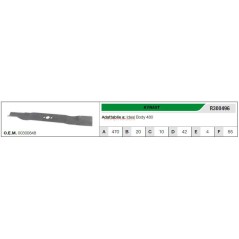 KYNAST Rasentraktor-Mähmesser IDEAL BODY 480 R300496 | Newgardenstore.eu