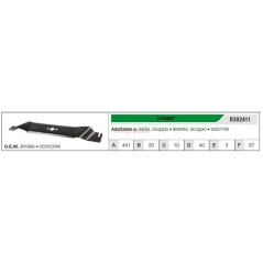 KYNAST K45EL Rasentraktor Rasenmähermesser R302411 | Newgardenstore.eu