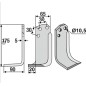 Lama motocoltivatore sx compatibile 350-017 AGRIA 15453