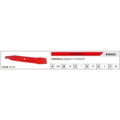 MOUNTFIELD Messer Rasenmähermäher MIRAGE M3 M4 R300652 | Newgardenstore.eu