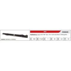 MTD lawn tractor mower blade K20 SINCE 1997 TYPE 11A R302644 | Newgardenstore.eu