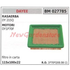 Paper air filter DAYEE for lawn mower DY 21SQ and engines DY1P70F 027785 | Newgardenstore.eu