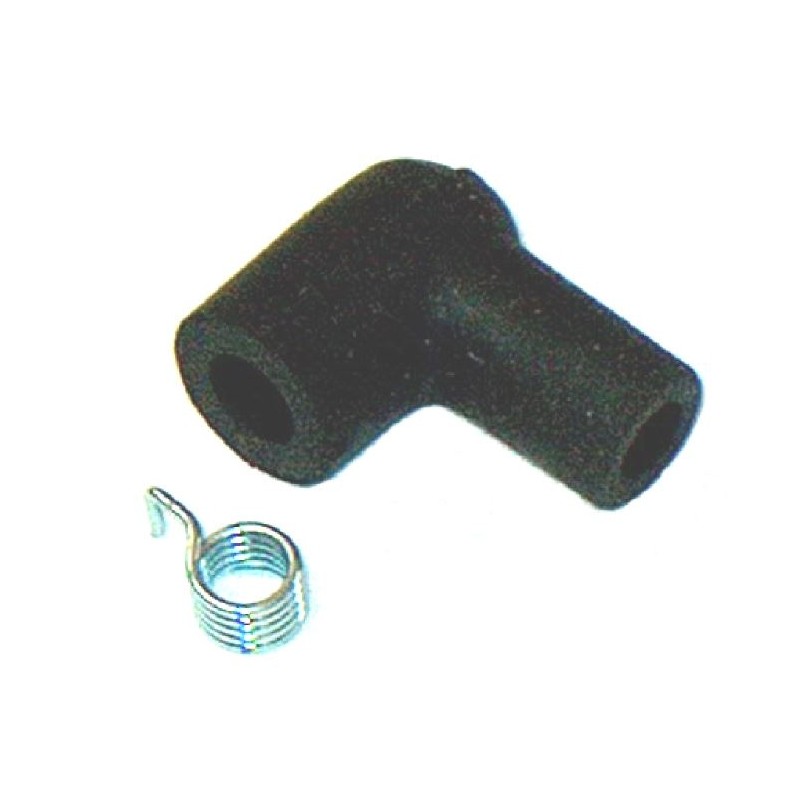 Spark plug cap connection with spring for wire Ø  7mm 2 and 4-stroke engine