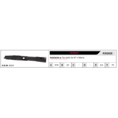 MURRAY Rasentraktor Rasenmähermesser 40" Flachmäher R302620 | Newgardenstore.eu