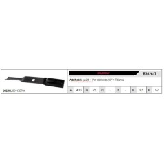 MURRAY Rasentraktor Rasenmähermesser 46" Flachmäher R302617 | Newgardenstore.eu