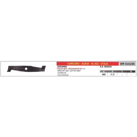 Blade for lawnmower mower CONCORD 010196