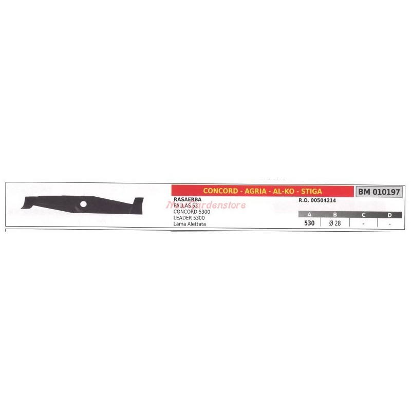 Blade for lawnmower mower CONCORD 010197