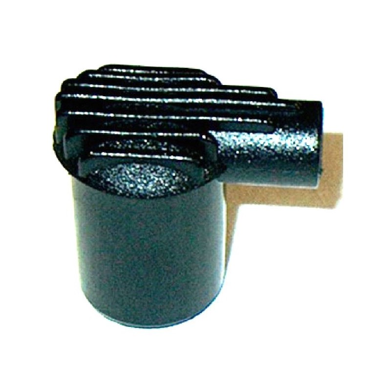Spark plug connector with moplen cap for removable terminal
