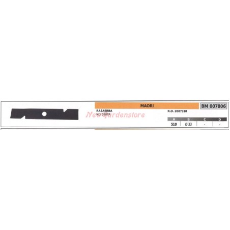 MAORI MGI 510TR lawn mower blade 007806 | Newgardenstore.eu