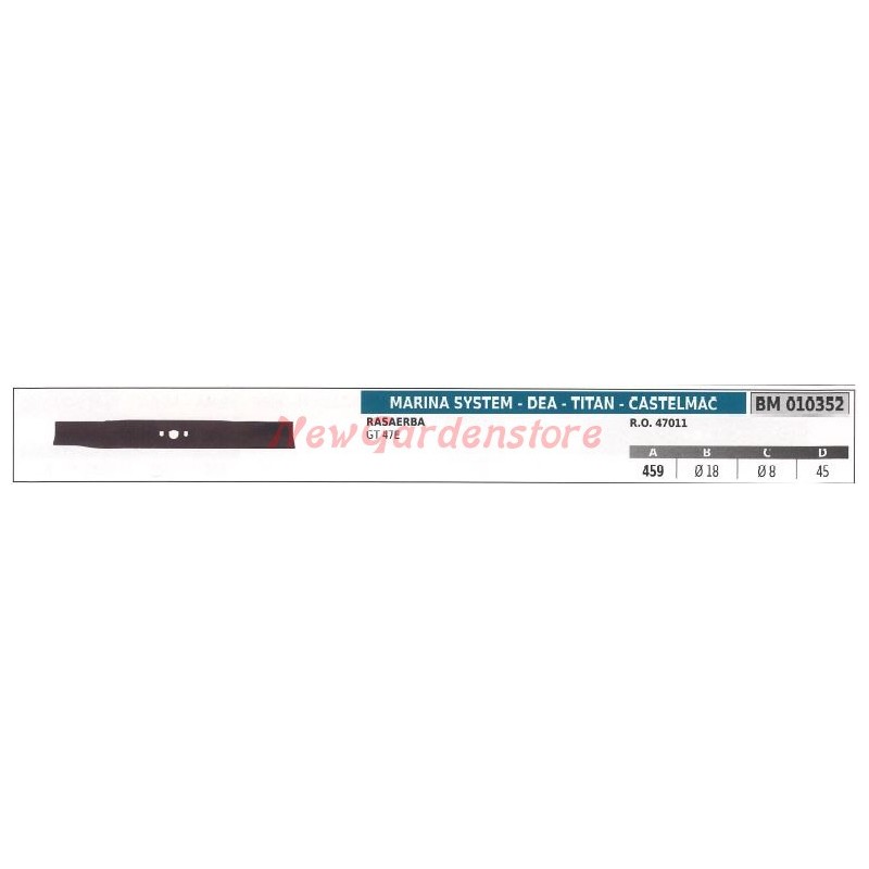 Cuchilla para cortacésped MARINA SYSTEM GT 47E 010352