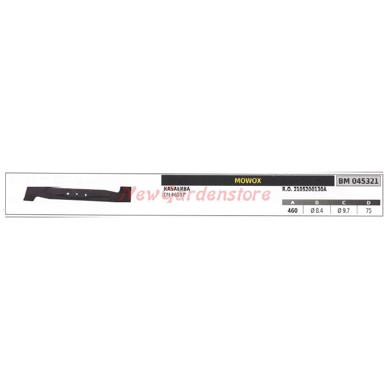 Lama 460mm rasaerba  tagliaerba MOWOX EM 4618 P 045321 HYUNDAI