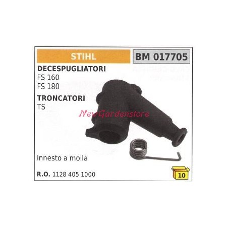 Spark plug terminal cap STIHL brushcutter FS 160 180 017705 | Newgardenstore.eu