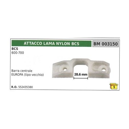 Adaptador de cuchilla de nylon para segadora de motor bcs 600 700 003150 | Newgardenstore.eu