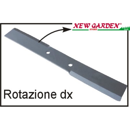 Cuchilla rotación derecha ORIGINAL INTERMAC cortacésped serie RM115 07U150.38 | Newgardenstore.eu