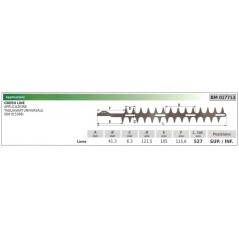 Lama superiore / inferiore GREEN LINE tagliasiepe universale 017713 | Newgardenstore.eu