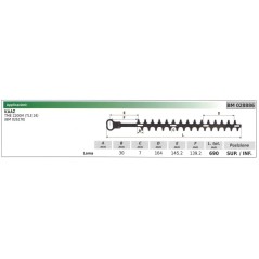 Cuchilla superior/inferior KAAZ TME 2200M cortasetos 028886 | Newgardenstore.eu