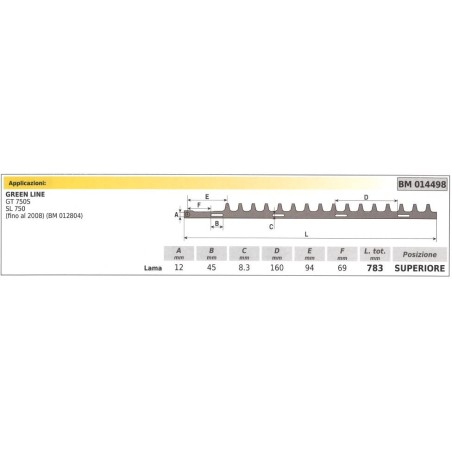 Obermesser GREEN LINE GT 750S SL 750 Heckenschere 014498 | Newgardenstore.eu