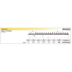 Lama superiore MAORI tagliasiepe SHT 750S 016117