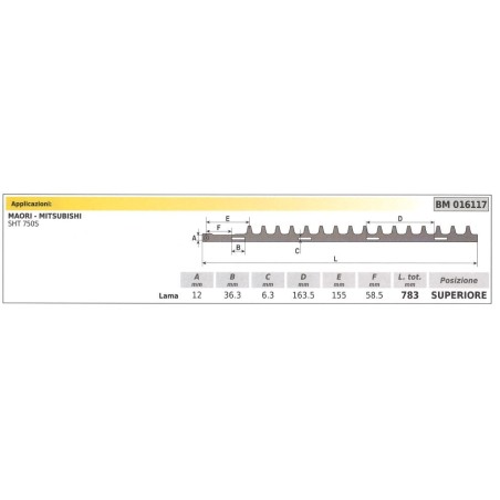 MAORI Obermesser SHT 750S Heckenschere 016117 | Newgardenstore.eu