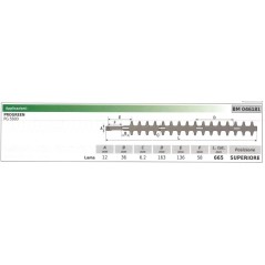 Cuchilla superior PROGREEN PG 550D cortasetos 046181