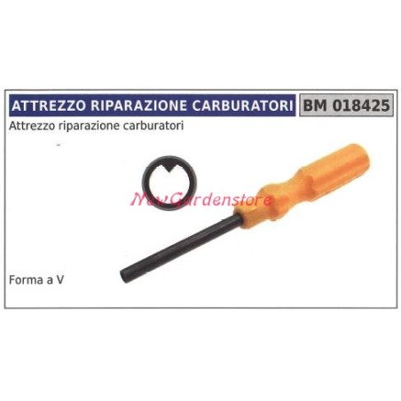 Attrezzo riparazione carburatori NEW GARDEN STORE forma a V 018425 | Newgardenstore.eu