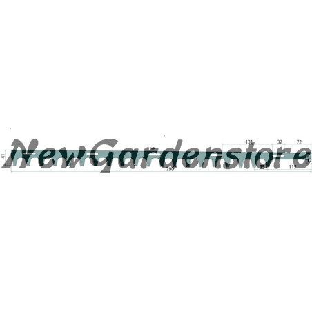 Heckenscherenblatt beidseitig außen kompatibel SHINDAIWA 13287024 | Newgardenstore.eu