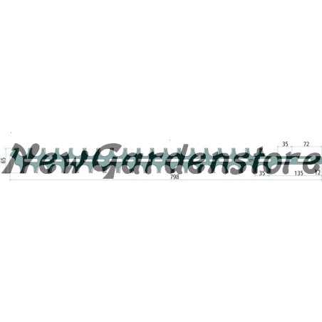 Cuchilla cortasetos bilateral interior exterior compatible SHINDAIWA 13287020 | Newgardenstore.eu