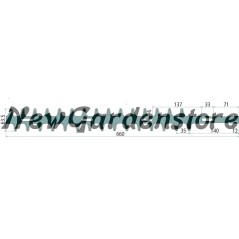 Heckenscherenblatt beidseitig innen und außen kompatibel SHINDAIWA 13287022 | Newgardenstore.eu