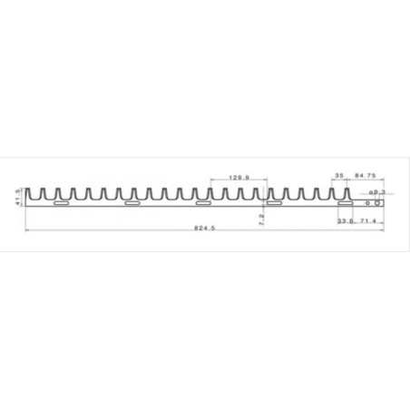 TANAKA THT262 THT 262 824 mm compatible internal hedge trimmer blade