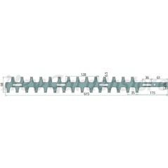 Bilateral hedge trimmer blade int/ext compatible ECHO 69701006560 | Newgardenstore.eu