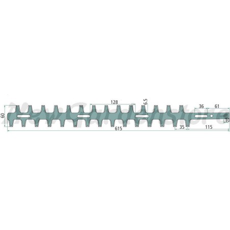 Bilateral hedge trimmer blade int/ext compatible ECHO 69701006560 | Newgardenstore.eu