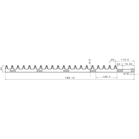 Cuchilla cortasetos int compatible ALPINA DOLMAR IDC 9010205 | Newgardenstore.eu