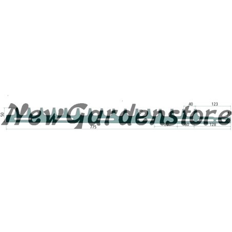 STIHL kompatibles Heckenscherenblatt einseitig außen 13287027 | Newgardenstore.eu