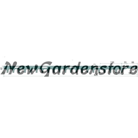 TAS TANAKA compatible one-sided outer hedge trimmer blade 13287029 | Newgardenstore.eu