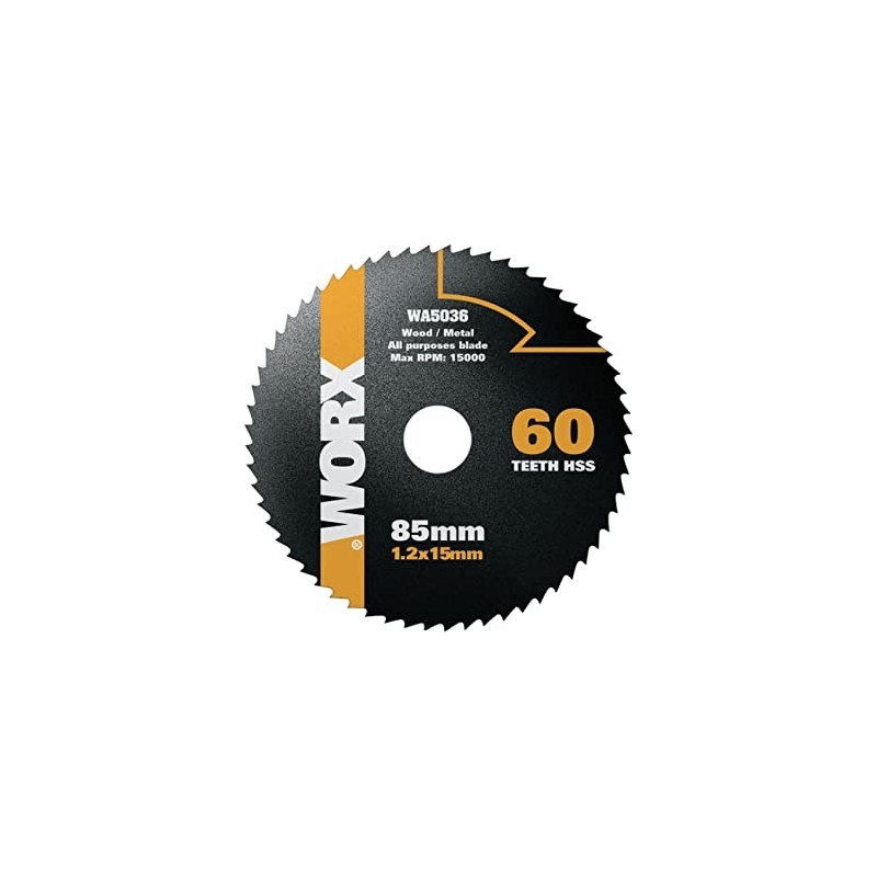 TCT saw blade diameter 85 mm 60 teeth for WORX metal circular saw b