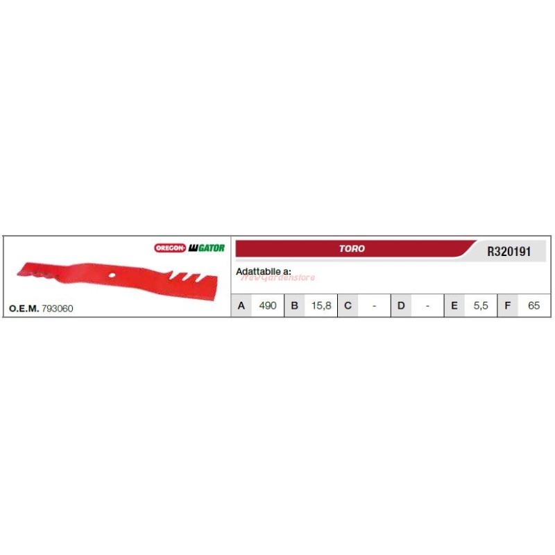 TORO lawn tractor lawnmower mower blade R320191