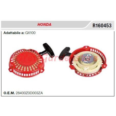 Motor de arranque motocultor HONDA Gx100 R160453 | Newgardenstore.eu