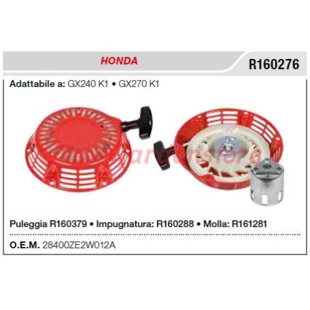 Anlasser HONDA Schreittraktor GX240 K1 GX270 K2 R160276 | Newgardenstore.eu