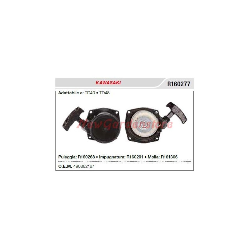 Avviamento autoavvolgente KAWASAKI decespugliatore TD40 TD48 R160277 490882167