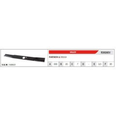 VALEX Rasentraktor Rasenmäher MONZA Klinge R302651 | Newgardenstore.eu