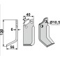 Cuchilla motocultor compatible 350-056 735L izquierda B.C.S