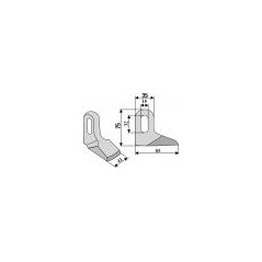 Lame de motobineuse COMPATIBLE 350-401 BOMFORD 35mm